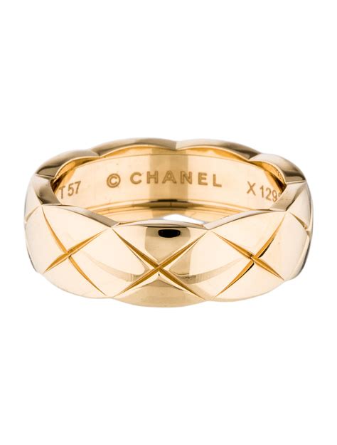 chanel gold band ring|Chanel ring price.